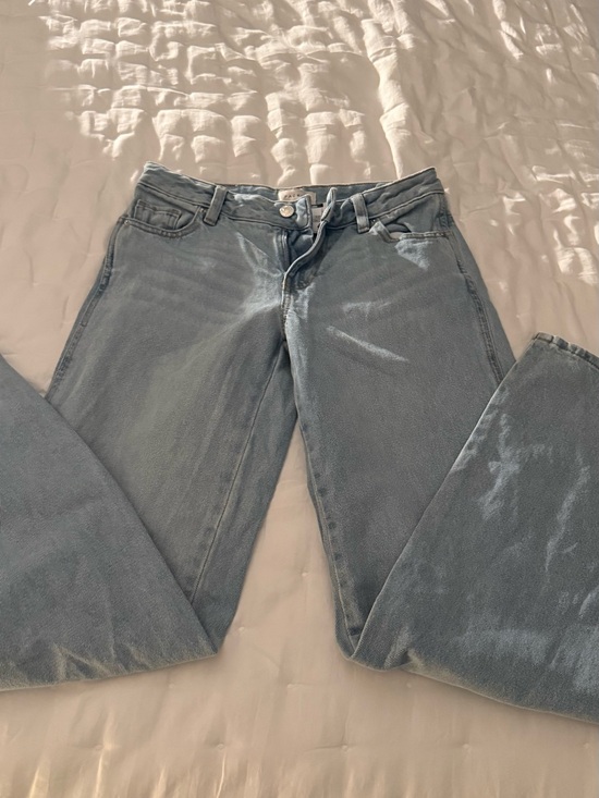 PacSun Denim - PacSun Women's Wide-Leg Jeans in Light Blue Wash